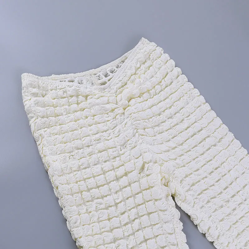 Jacquard Knitted Casual Pants