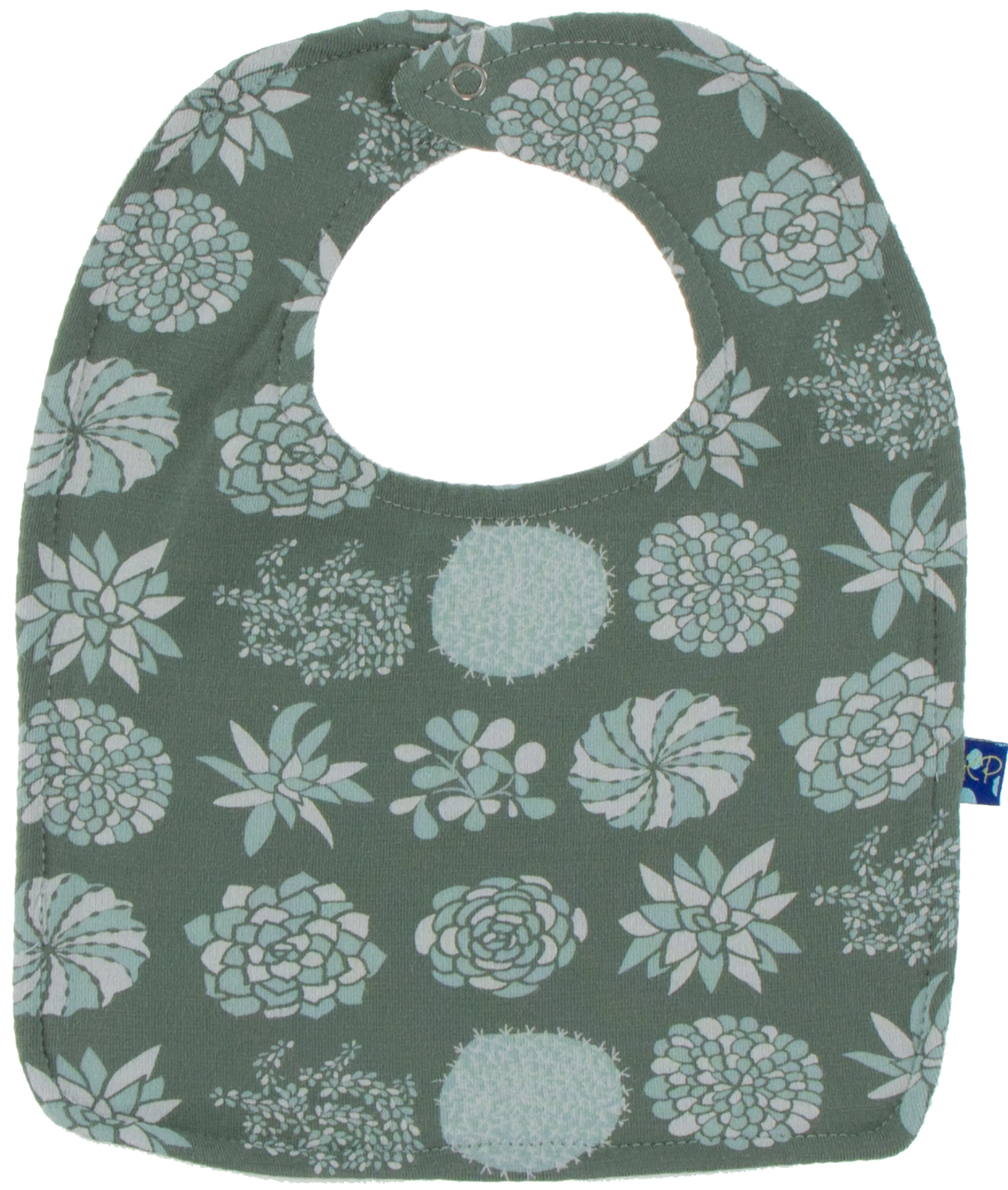 KicKee Pants Bib Set-Succulent Plants/Succulent Kenya Stripe/Aloe Elephants