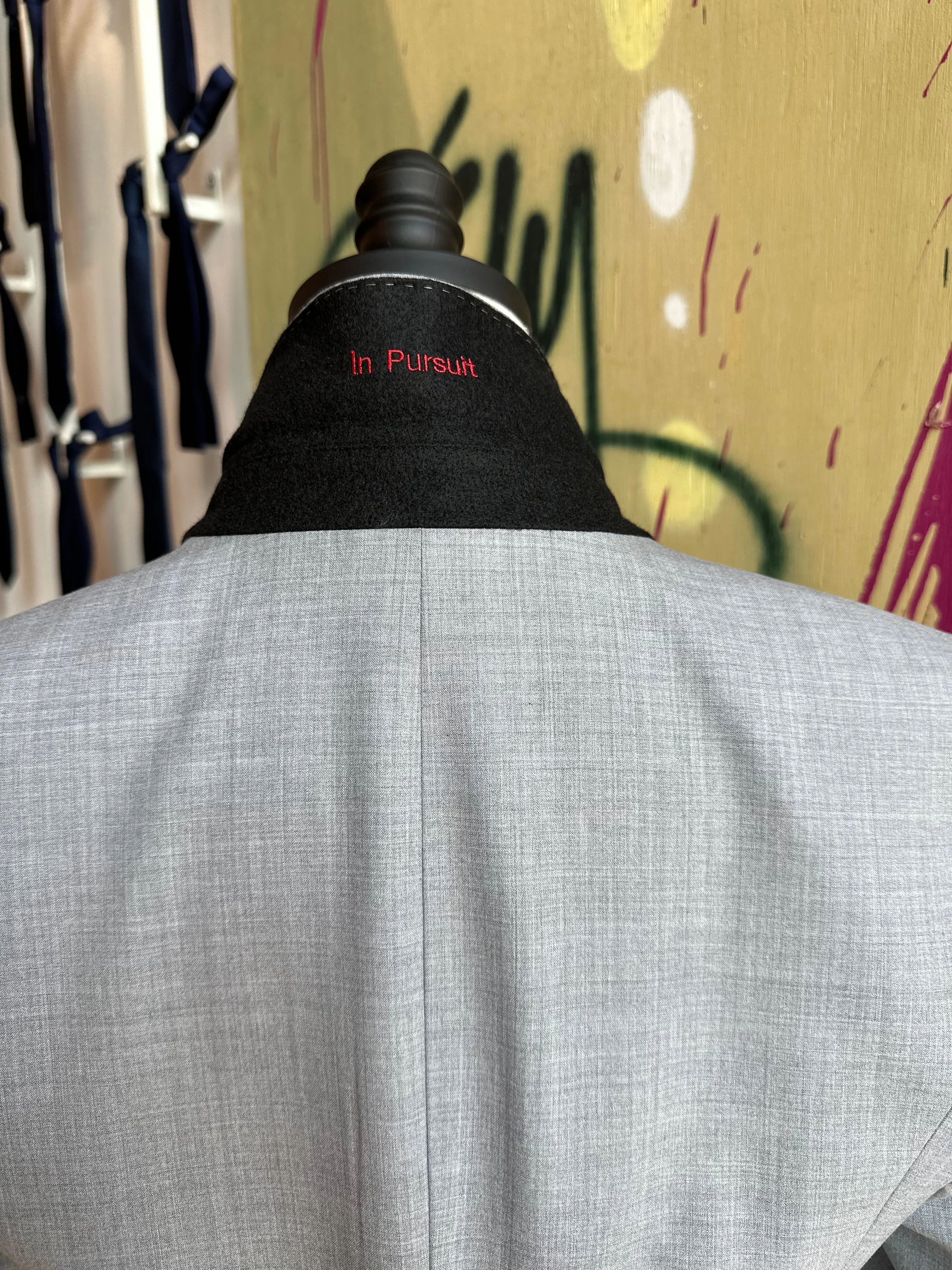 Light Gray Stretch Feminine Cut Premium Suit