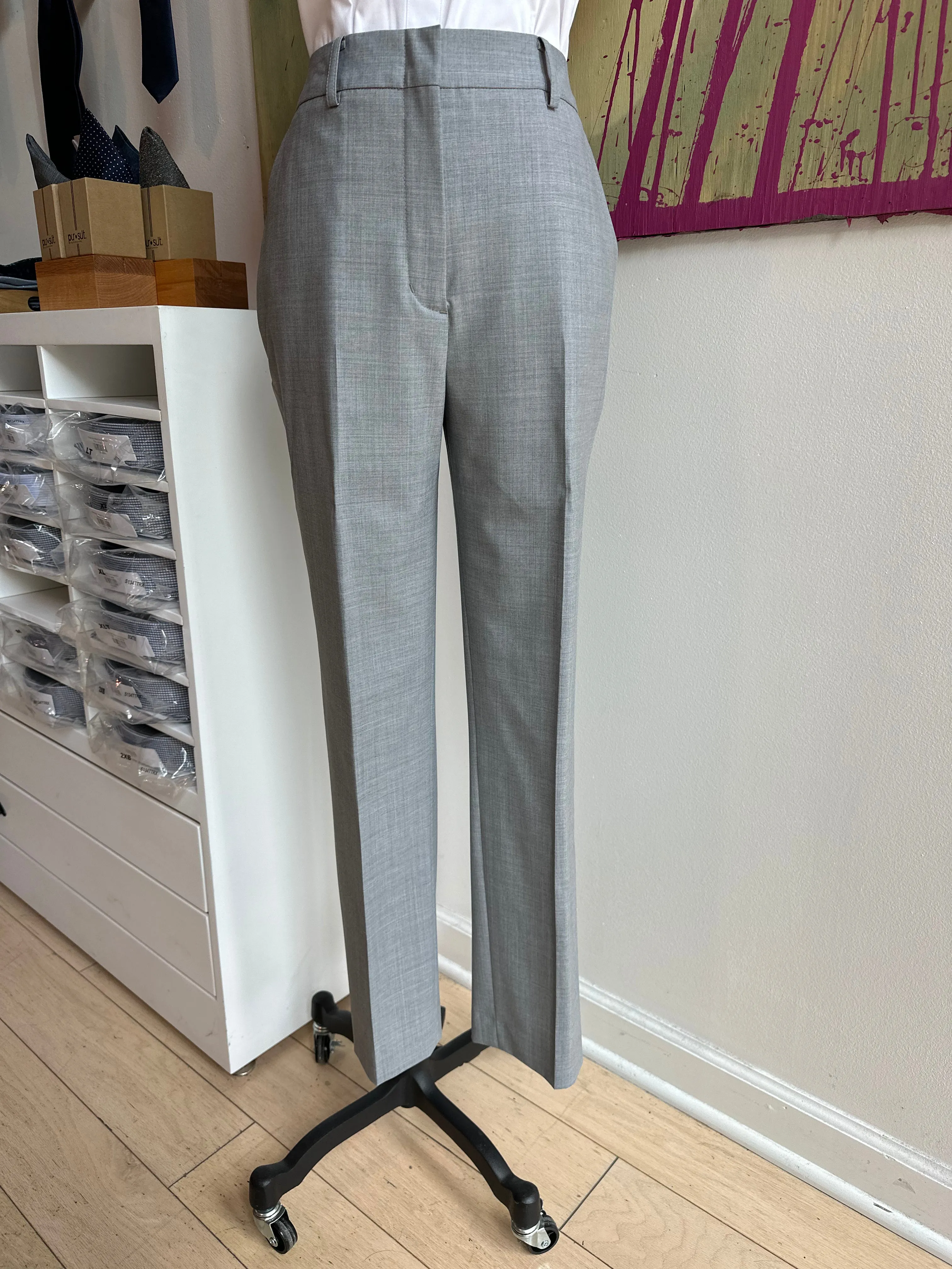 Light Gray Stretch Feminine Cut Premium Suit
