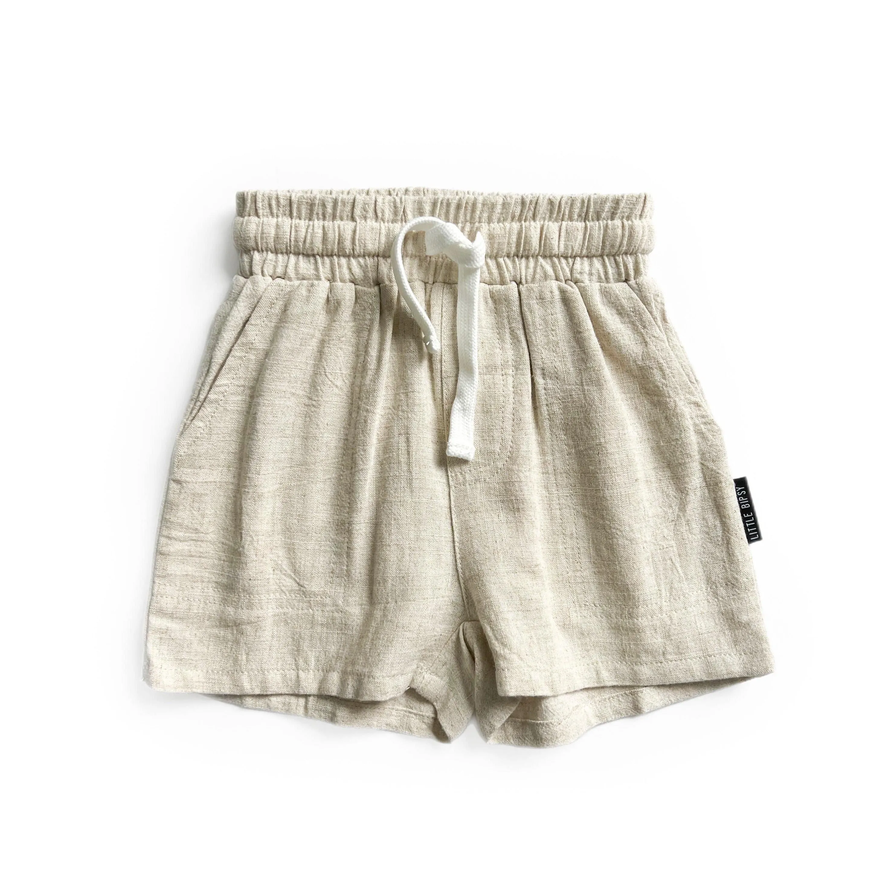 Little Bipsy Linen Shorts - Sand