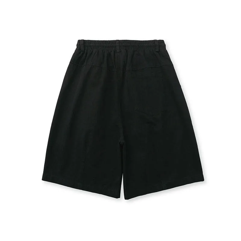 Loose Straight Lantern, Trendy Casual Shorts