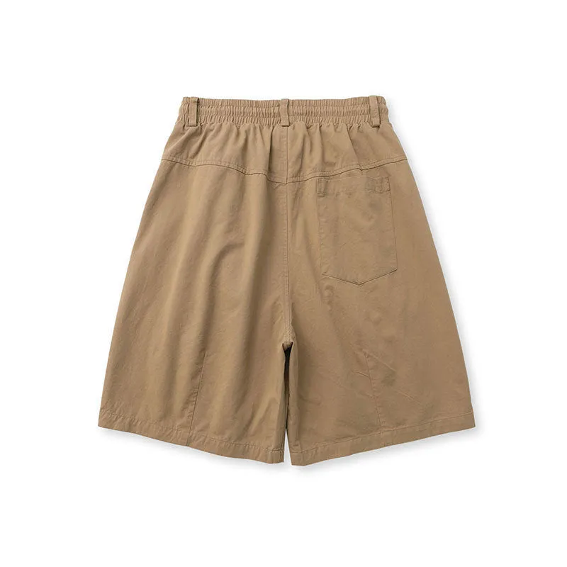 Loose Straight Lantern, Trendy Casual Shorts