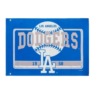 Los Angeles Dodgers, Linen Estate Flag,17l4213