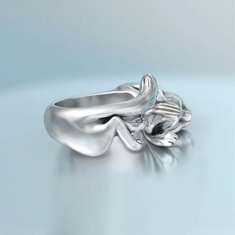Luxury Flying Fox Ring for Women Stylish Animal Opening Women's Jewelry