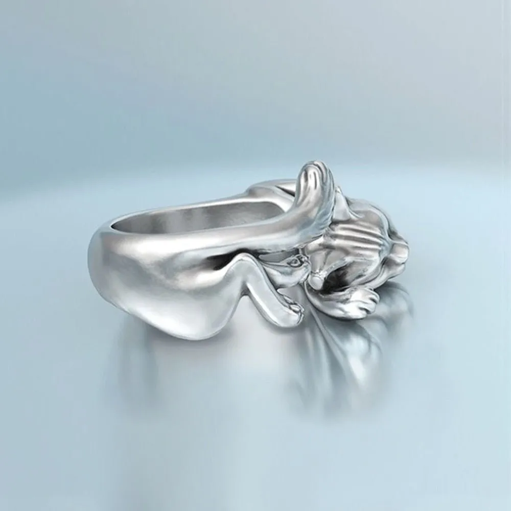 Luxury Flying Fox Ring for Women Stylish Animal Opening Women's Jewelry