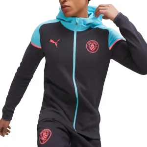 Manchester City black Casual hooded presentation tracksuit 2023/24 - Puma