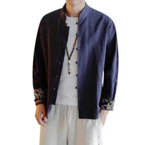 Men Tang Style Shirt