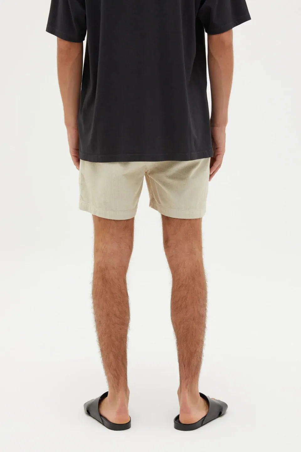 Mens Elijah Cord Short Limestone