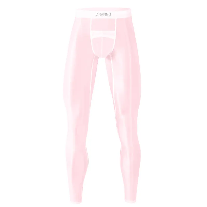 Men's Sexy Ultra-thin Sports Bottom Stockings Pants
