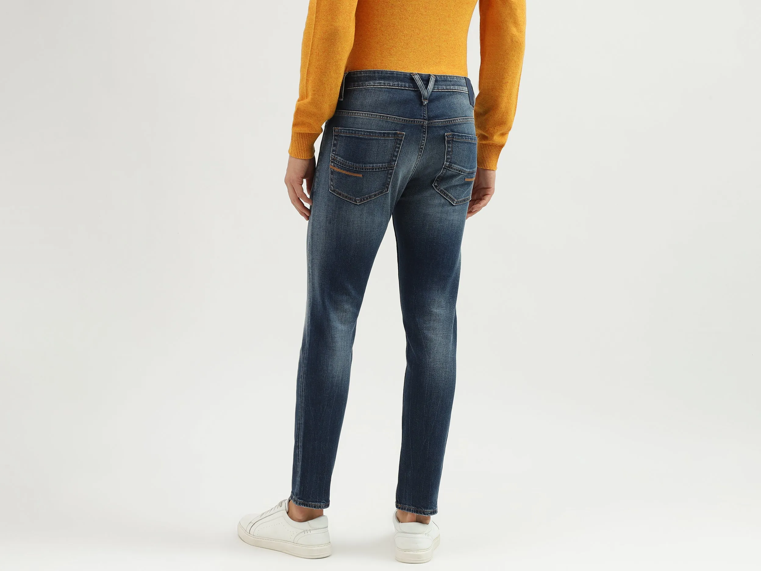 Men's Solid Low Crotch Jeans