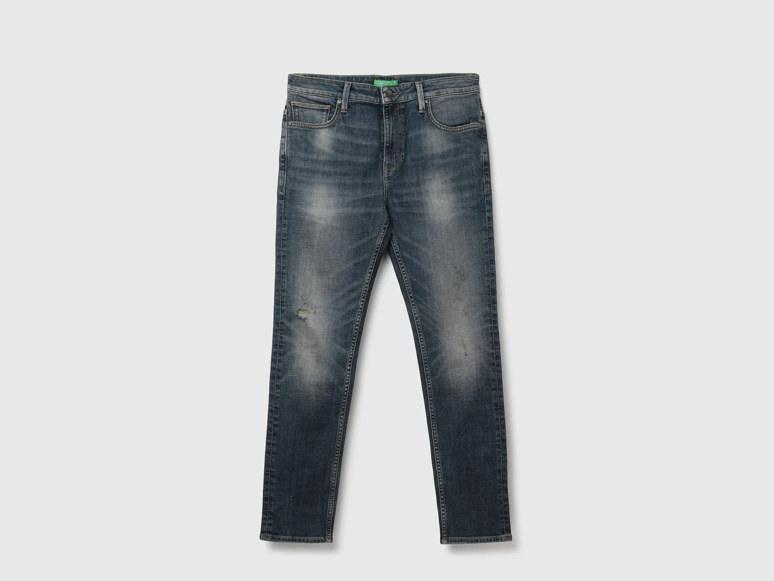 Men's Solid Low Crotch Jeans