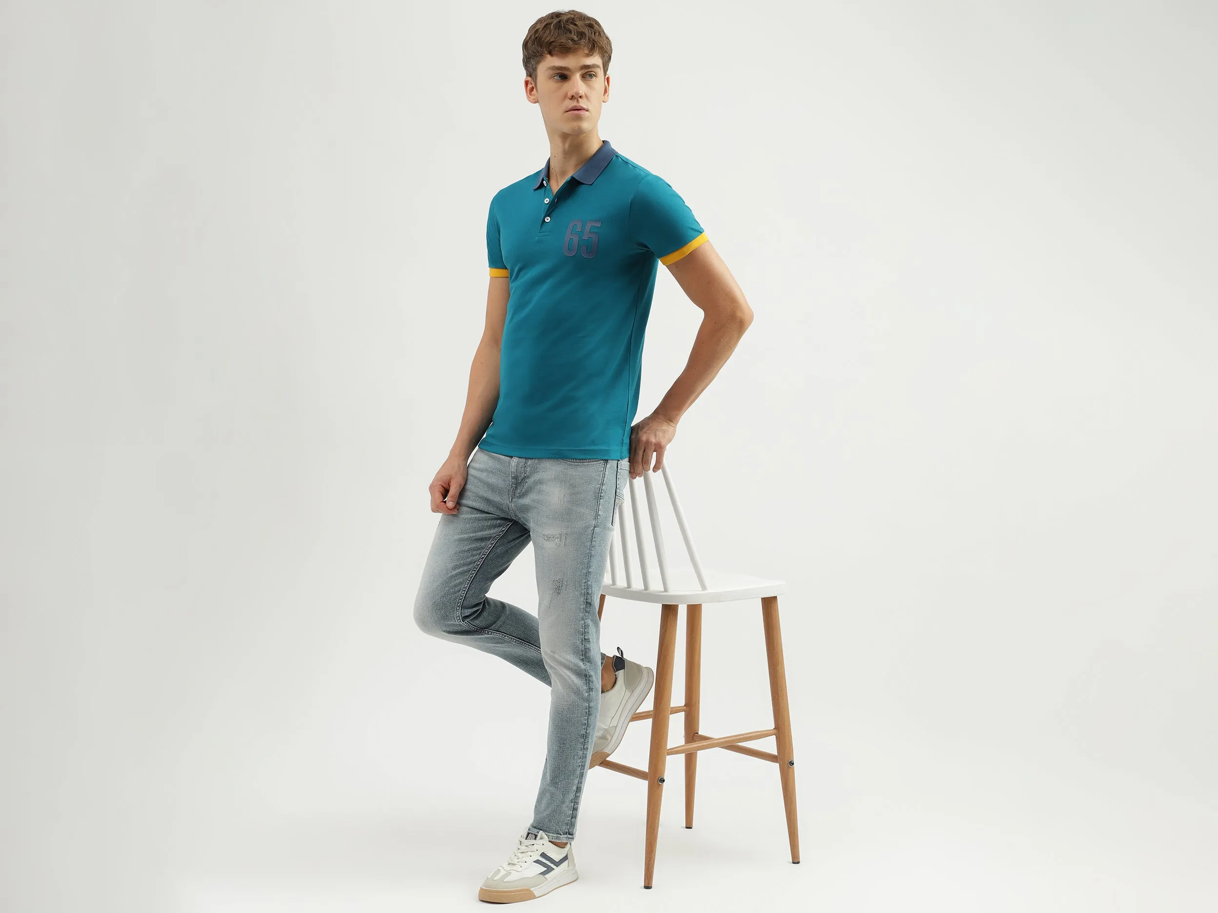 Men's Solid Low Crotch Jeans