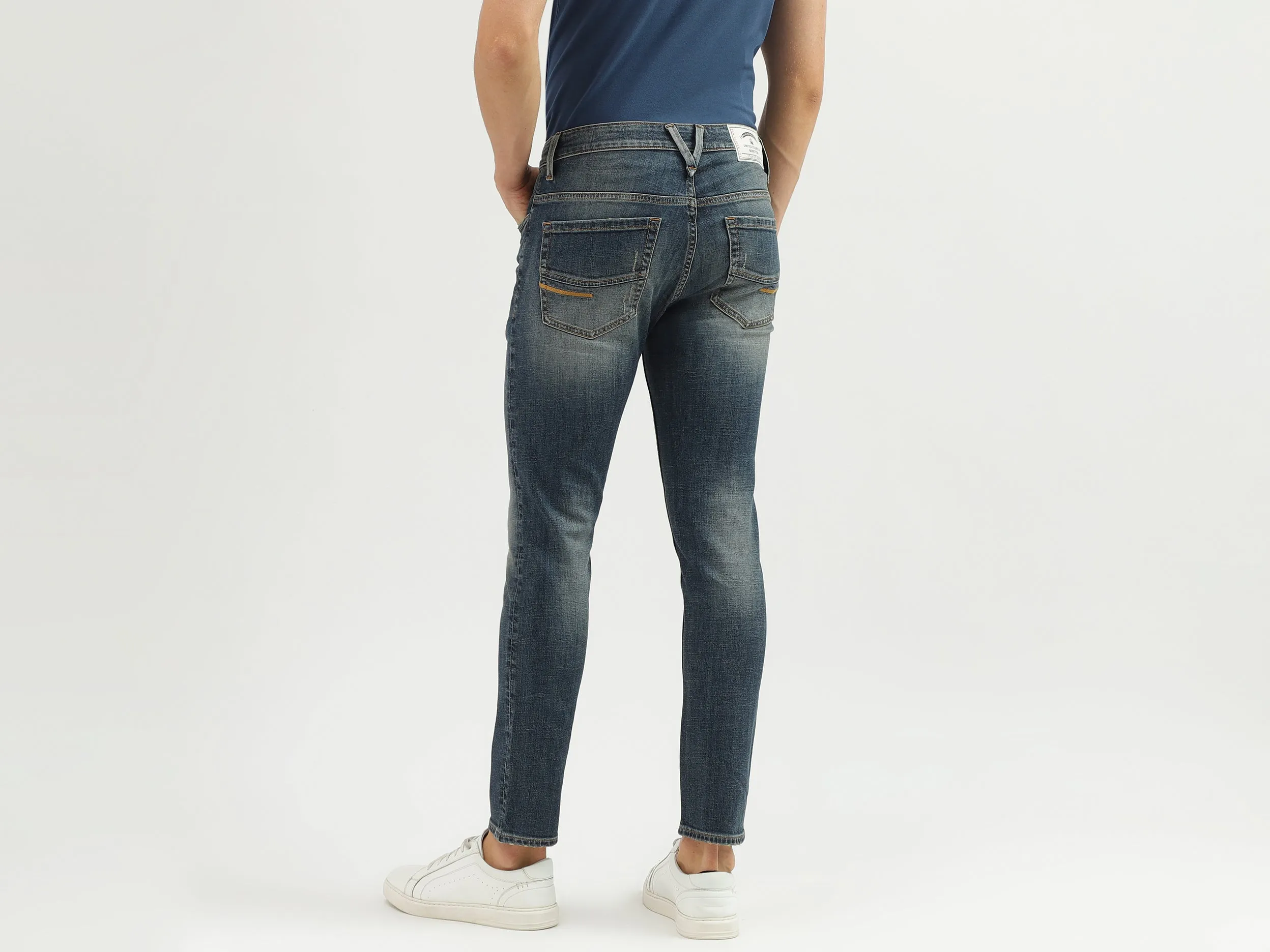 Men's Solid Low Crotch Jeans