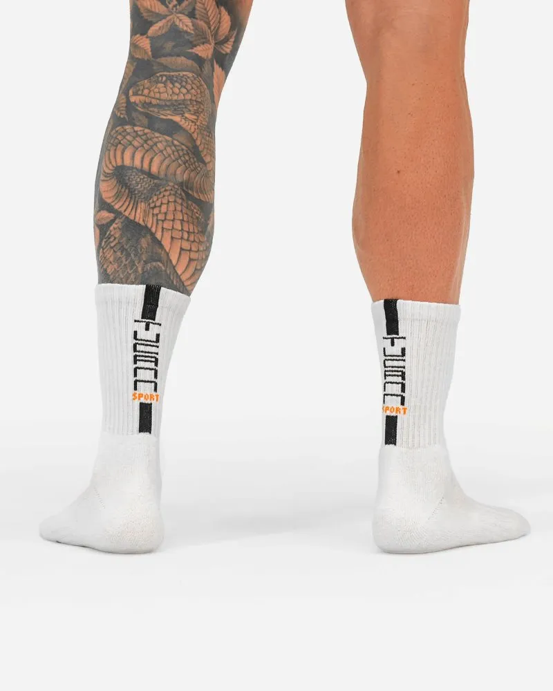 Mid-Rise Socks - White