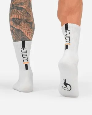 Mid-Rise Socks - White