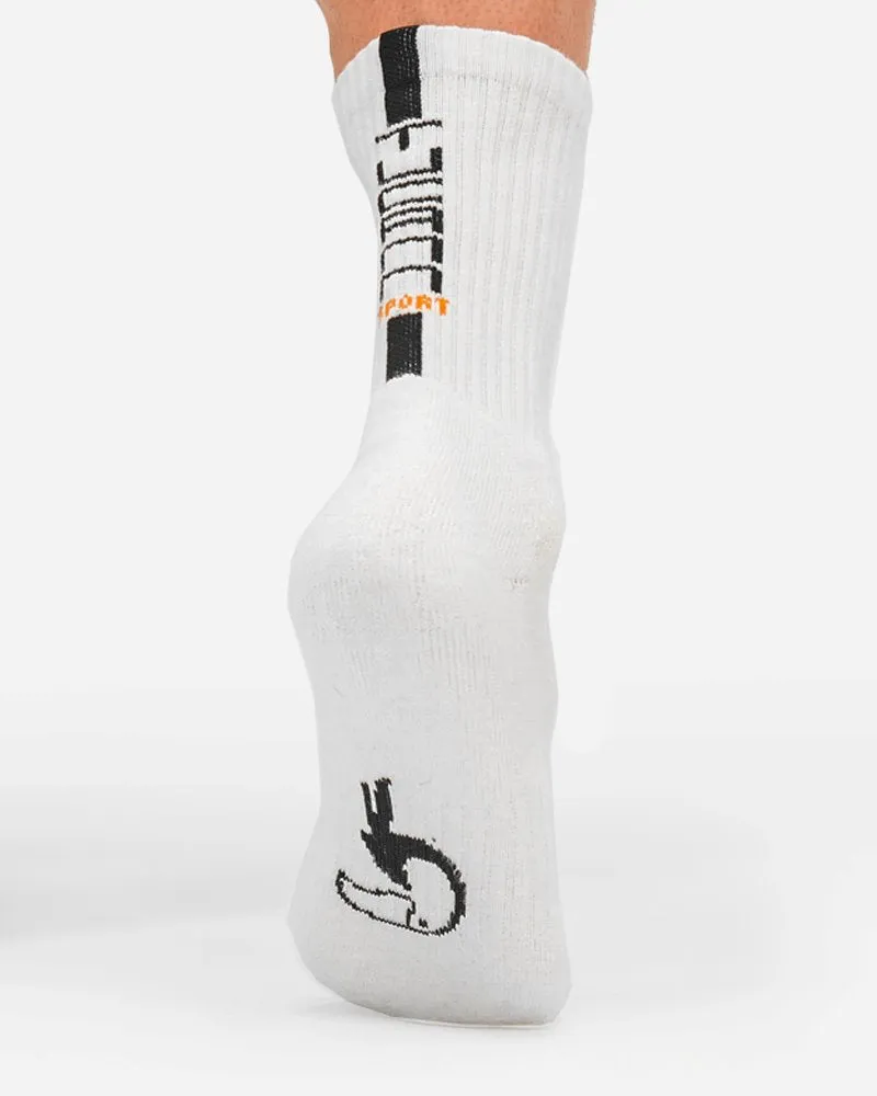 Mid-Rise Socks - White