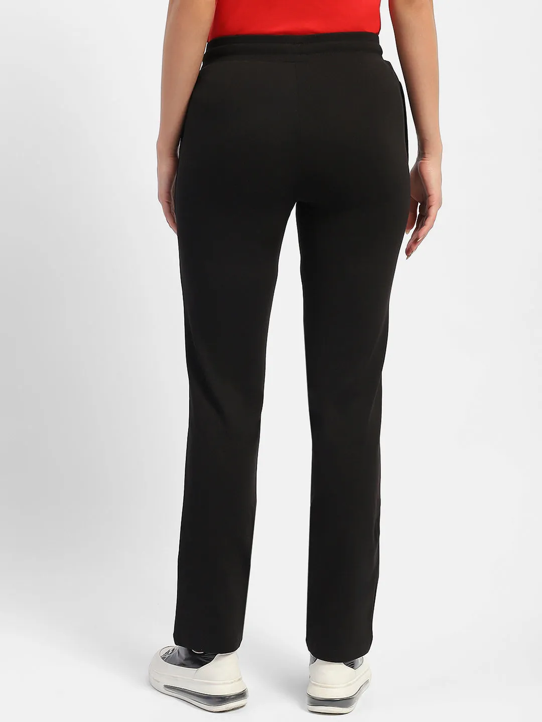 mSECRET Typography Black Track Pants