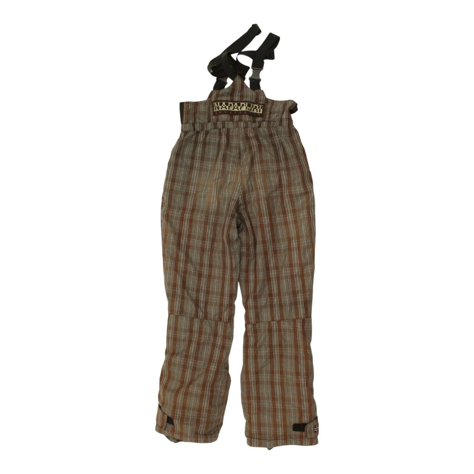 Napapijri Brown Ski Salopettes | Mens Designer Winter Sports Snow Pants VTG
