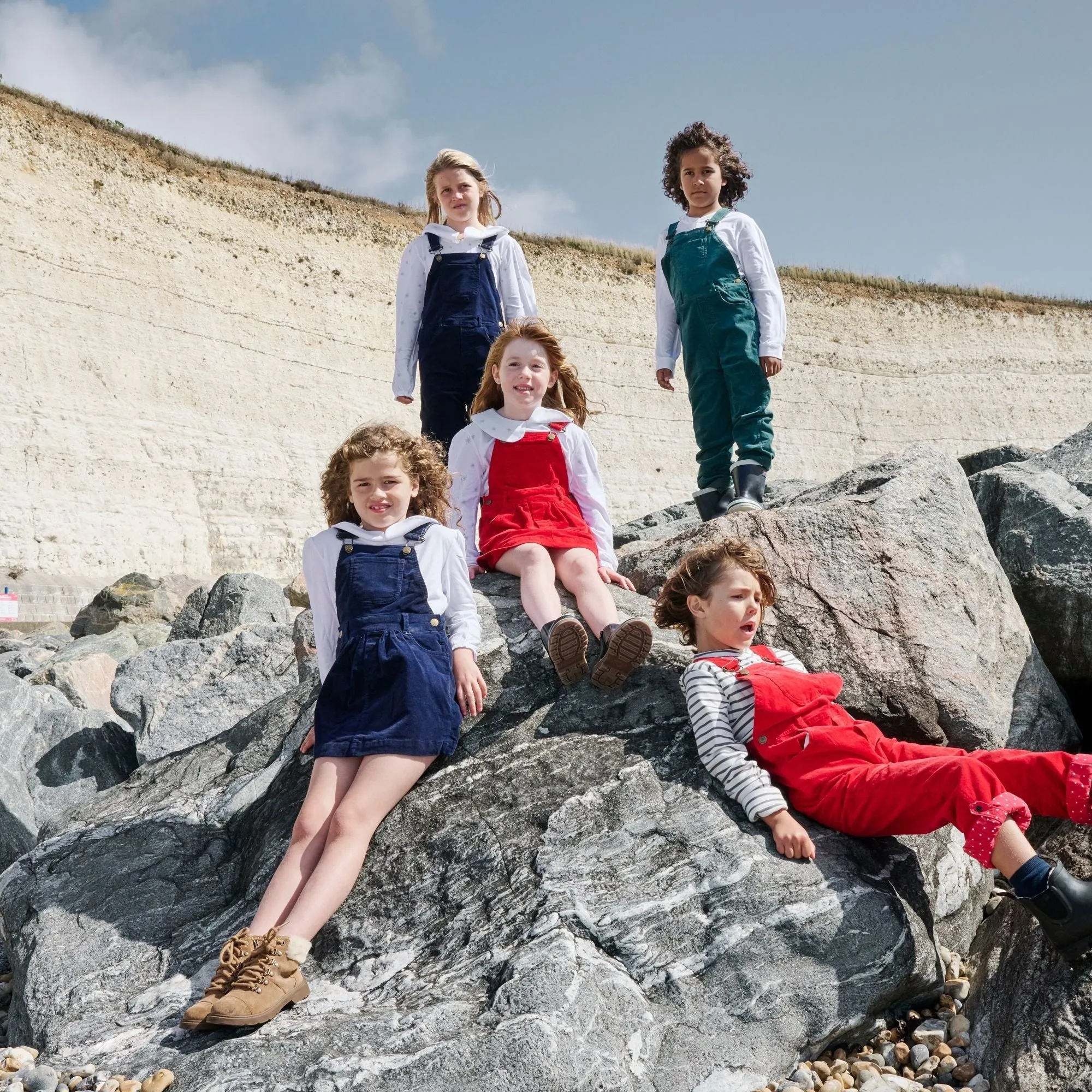 Navy Corduroy Dress