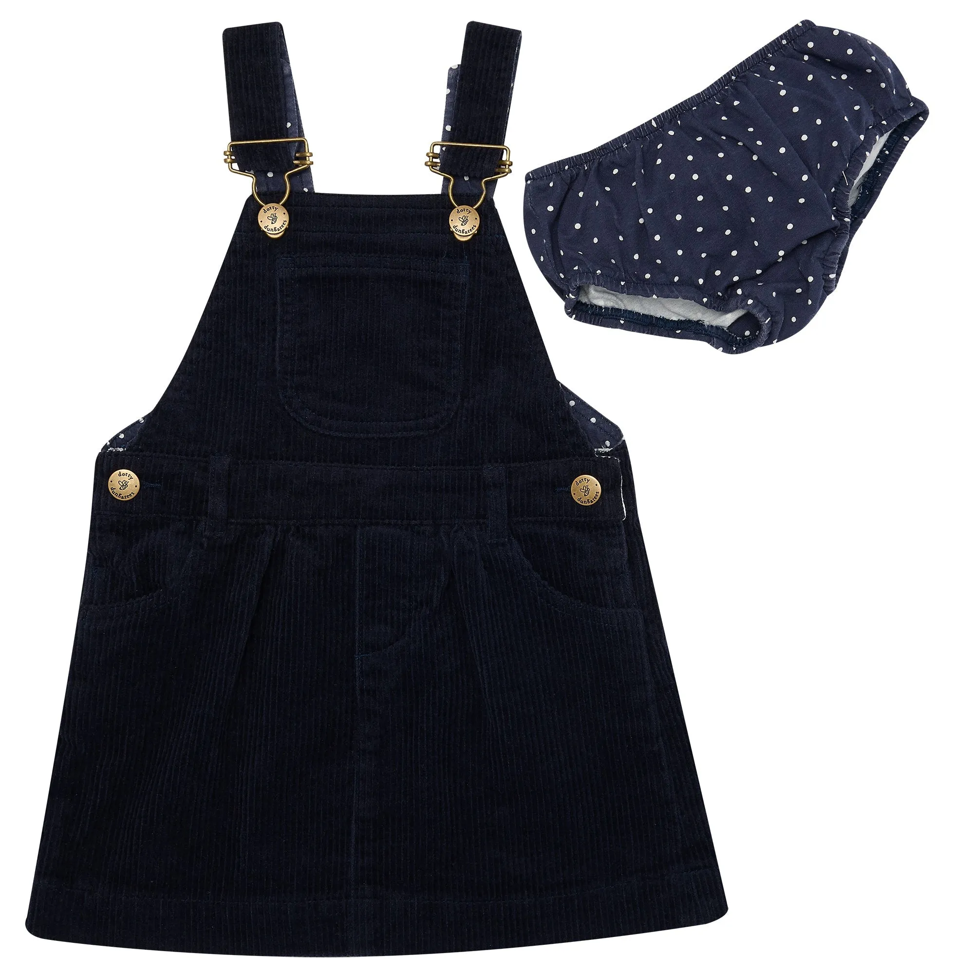 Navy Corduroy Dress