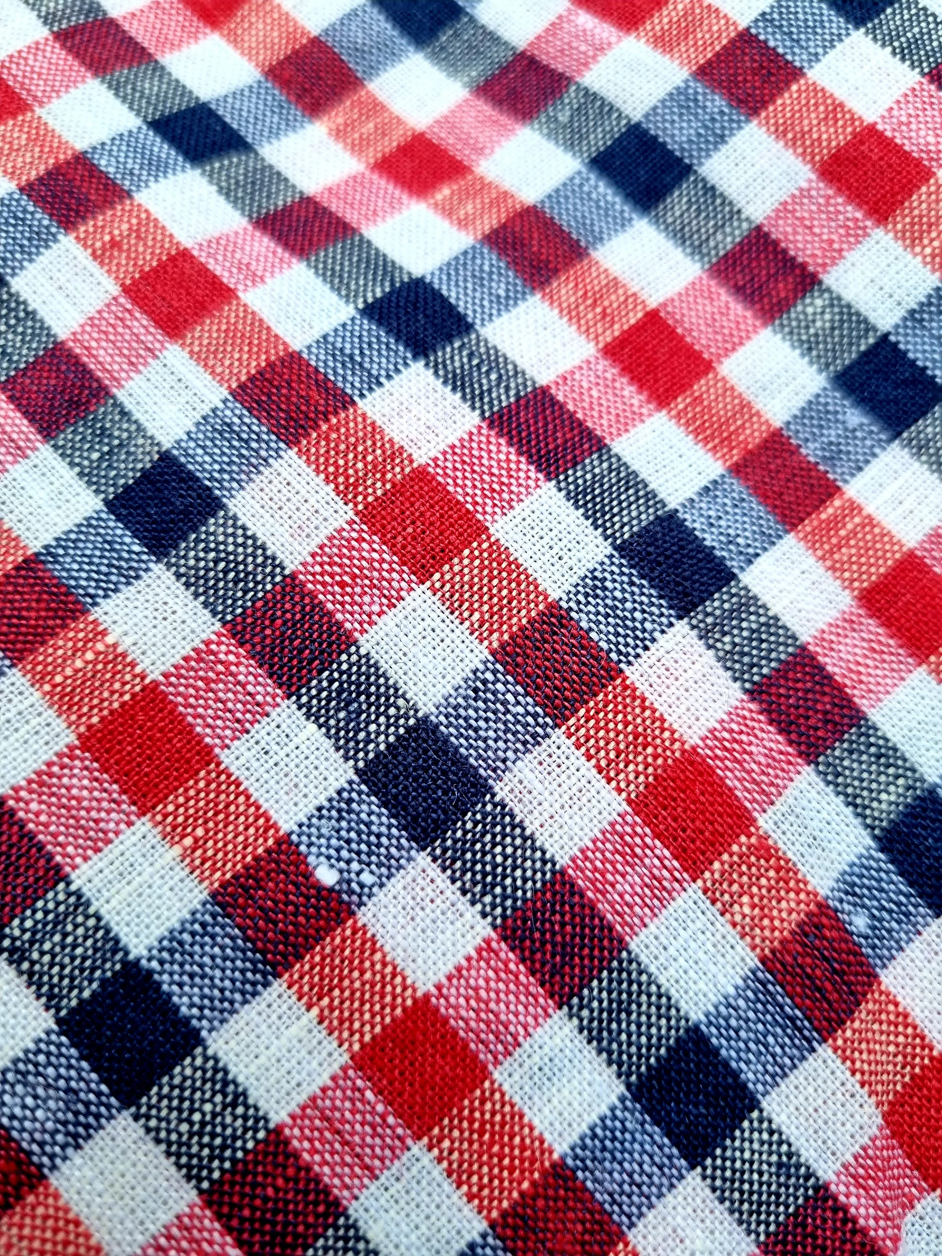 Nehru jacket - linen check