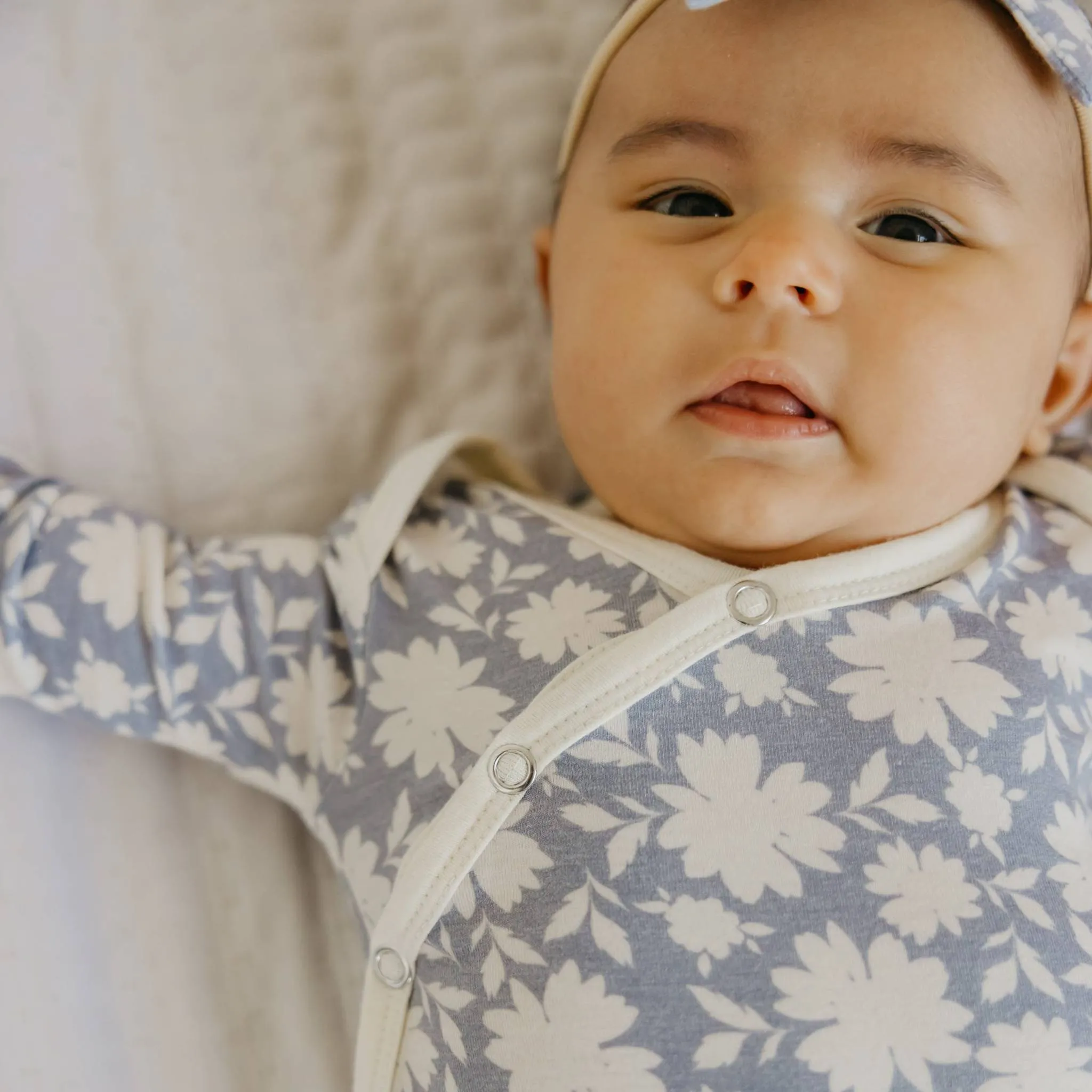 Newborn Knotted Gown - Lacie