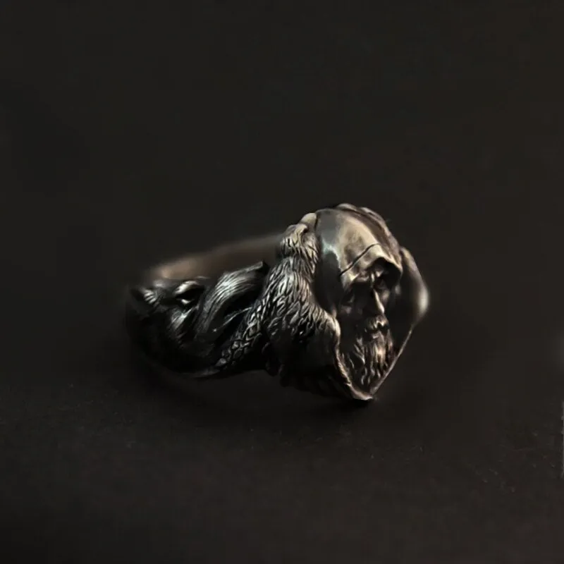 Norse Mythology Odin Raven Rings Scandinavian Amulet Jewelry