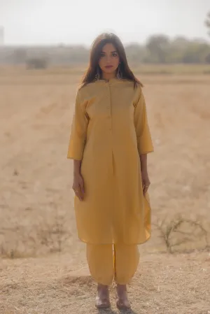 Ochre kurta set