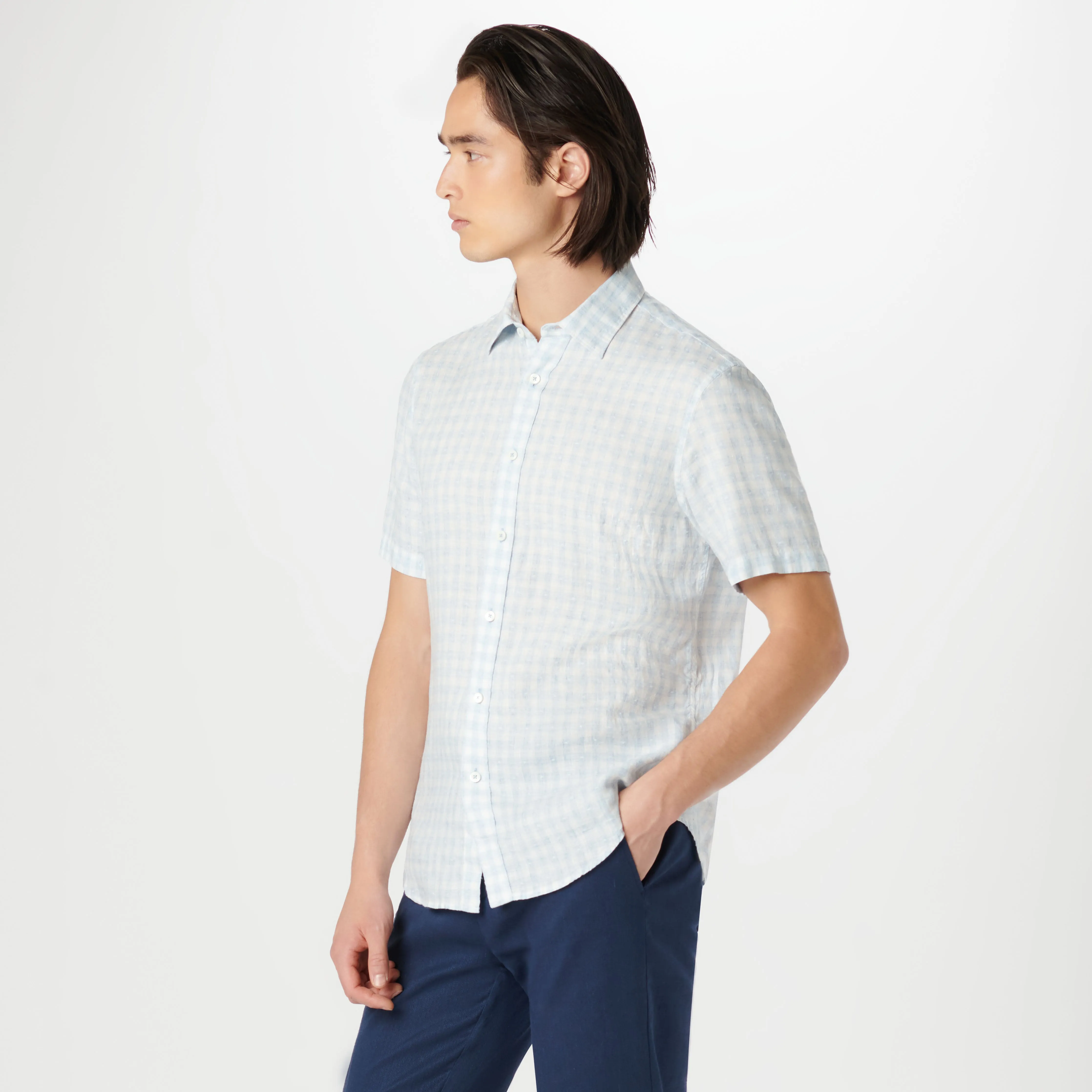 Orson Gingham Check Short Sleeve Shirt