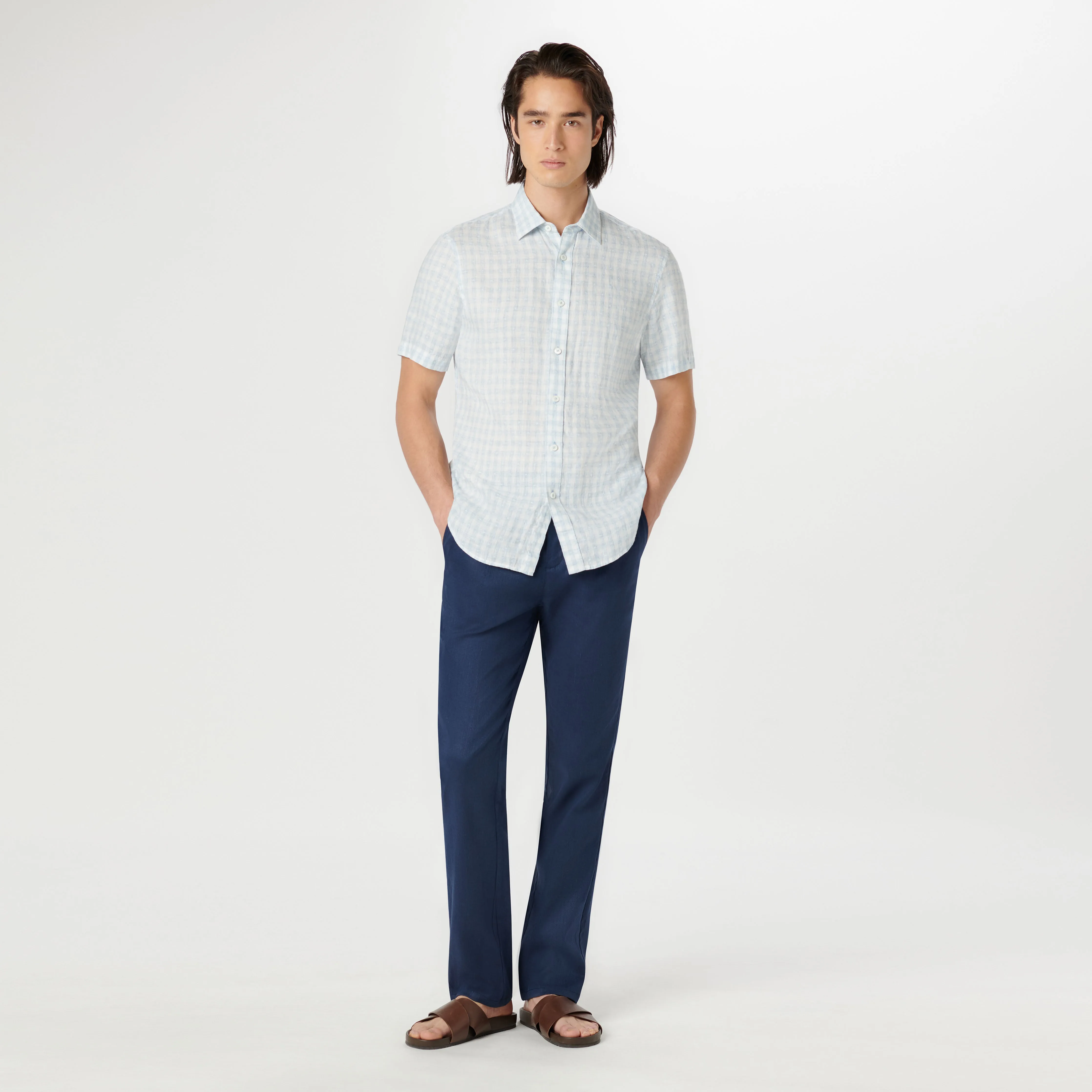Orson Gingham Check Short Sleeve Shirt