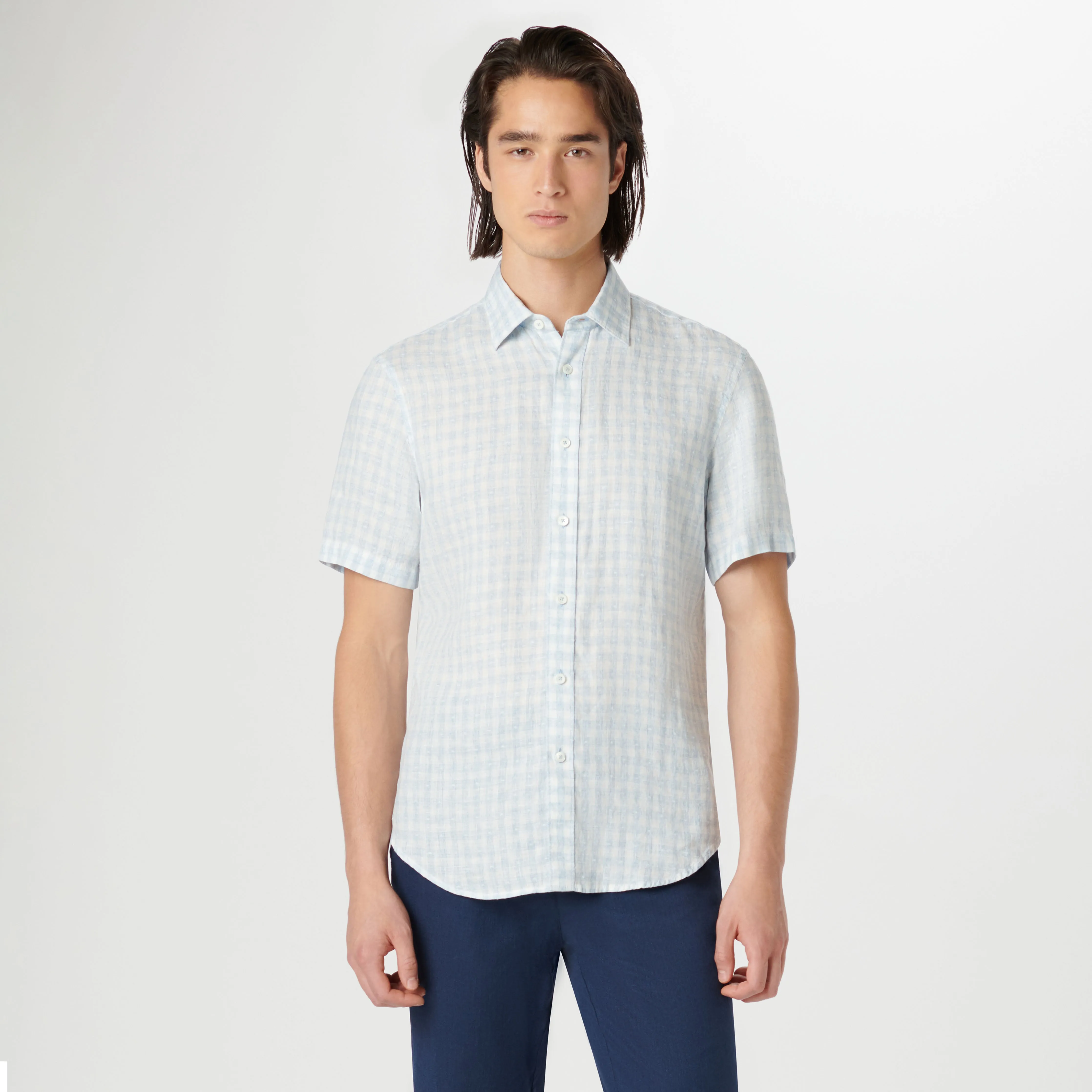 Orson Gingham Check Short Sleeve Shirt