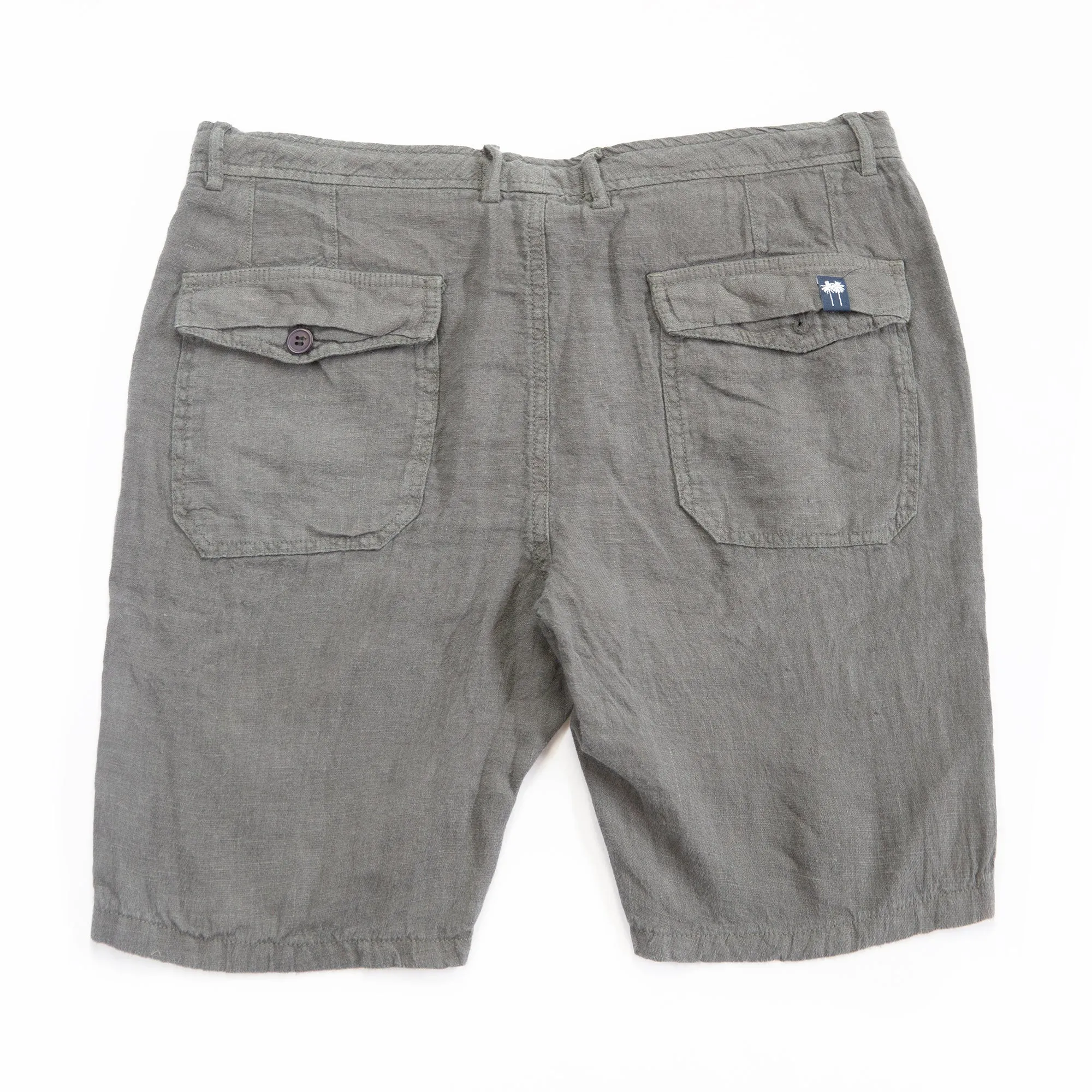 Palm Springs Light Grey Linen Shorts