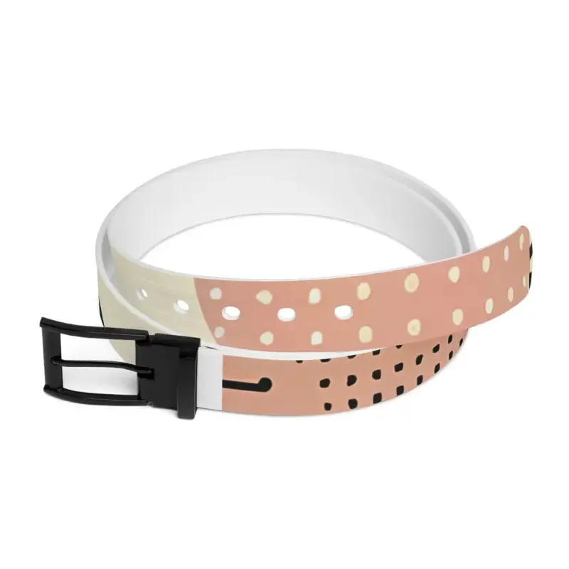 Pastel Abstract Pattern Belt for Trendy Fashion