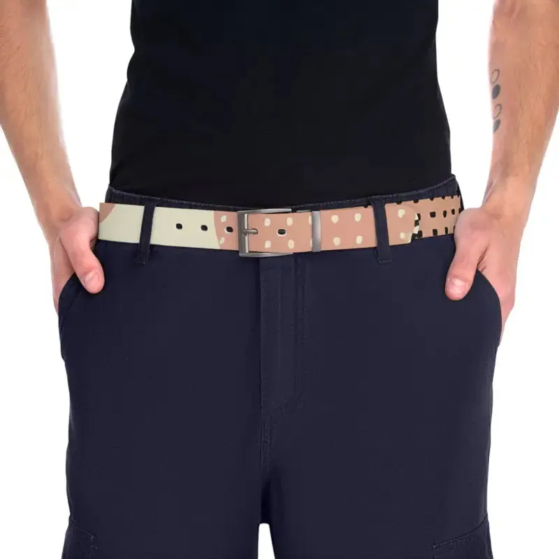 Pastel Abstract Pattern Belt for Trendy Fashion