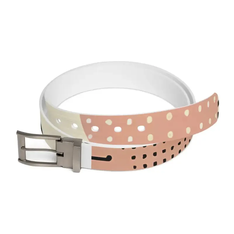 Pastel Abstract Pattern Belt for Trendy Fashion