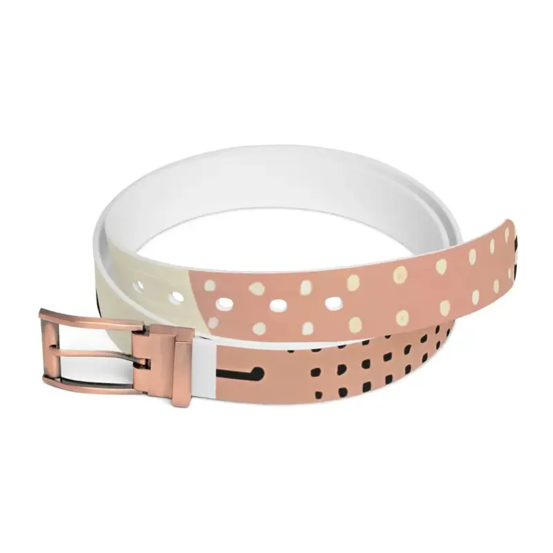 Pastel Abstract Pattern Belt for Trendy Fashion