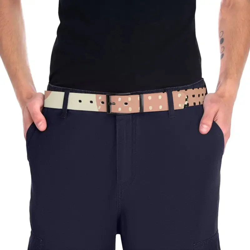 Pastel Abstract Pattern Belt for Trendy Fashion