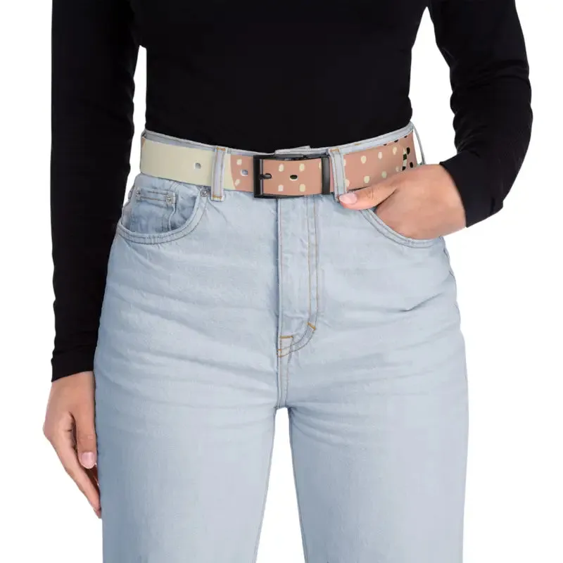 Pastel Abstract Pattern Belt for Trendy Fashion