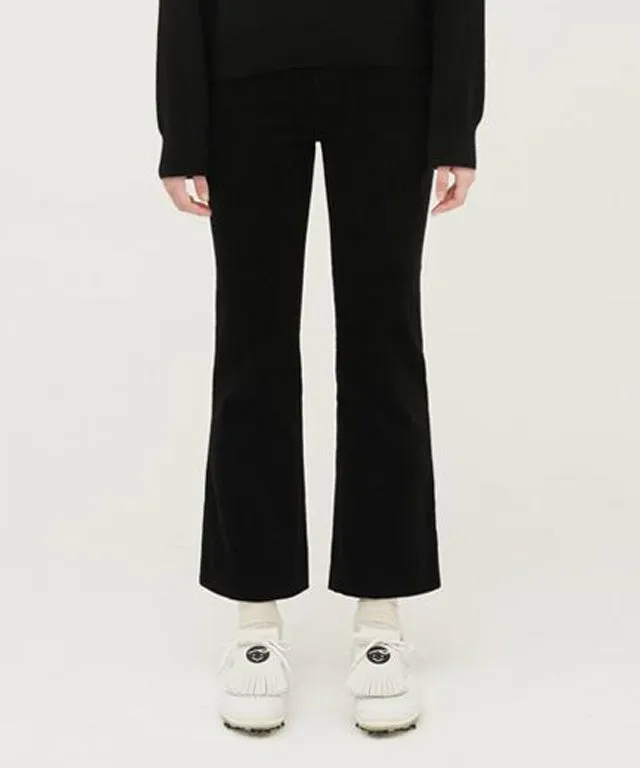 PIV'VEE Classic Corduroy Trousers - Ebony Black