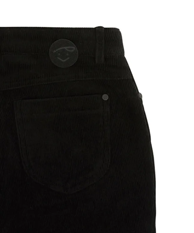PIV'VEE Classic Corduroy Trousers - Ebony Black