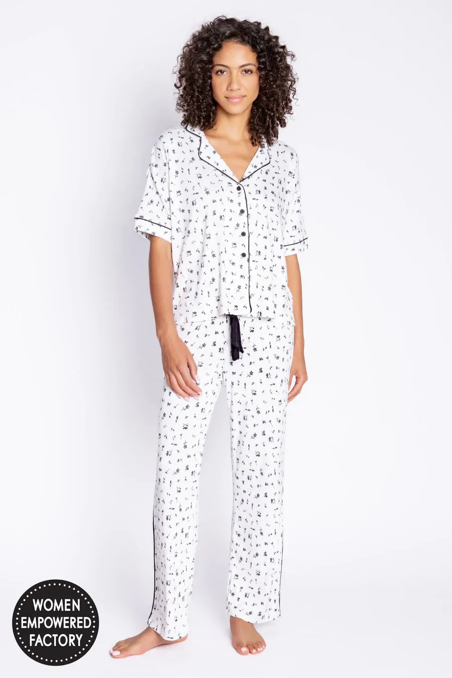 PJ Salvage Around The Edges Floral PJ Set