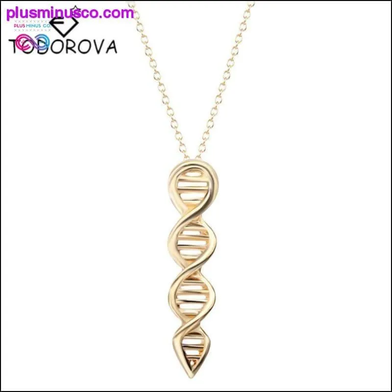 PlusMinus Science Jewelry DNA Molecule Necklace