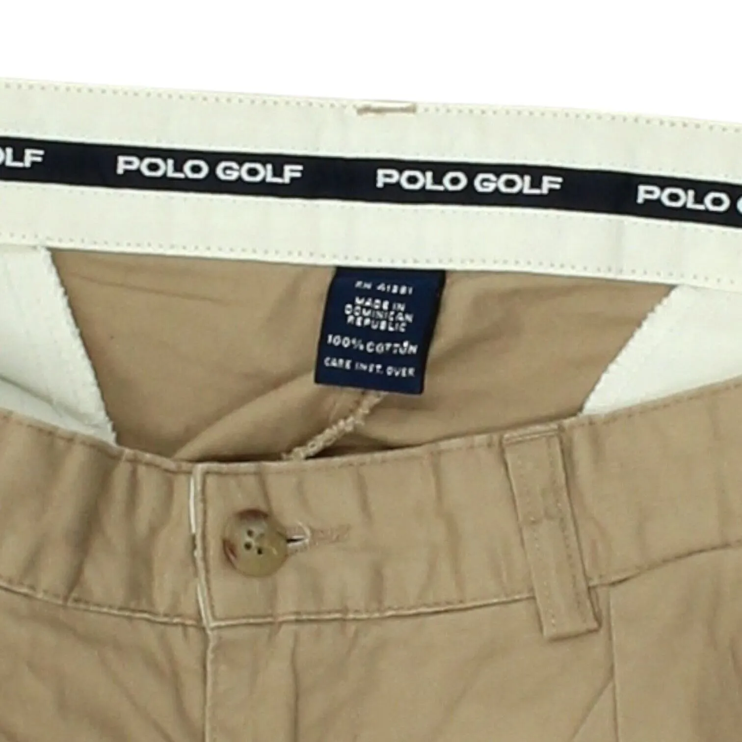 Polo Golf Chino Trousers | Vintage Mens Beige Designer Sports Slacks Pants
