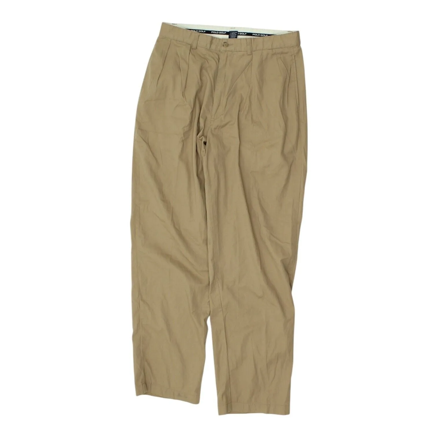 Polo Golf Chino Trousers | Vintage Mens Beige Designer Sports Slacks Pants