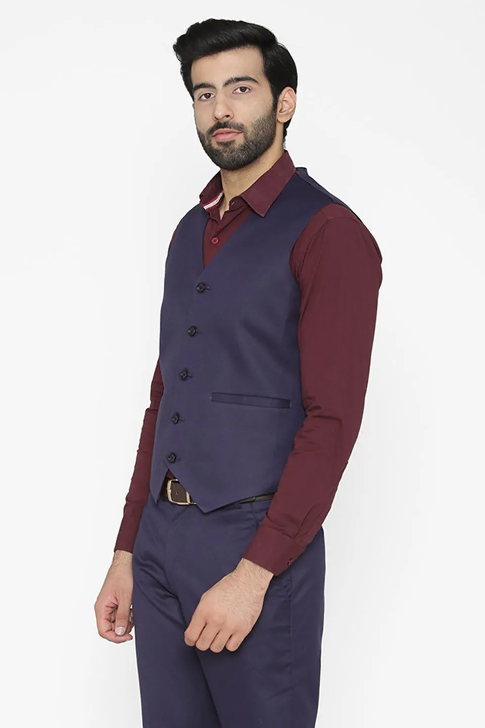 Polyester Cotton Blue Jacket