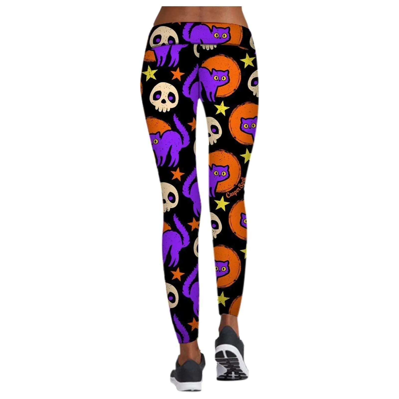 Printed Leggings Halloween Sports Yoga Pants High Stretch Pencil Pants