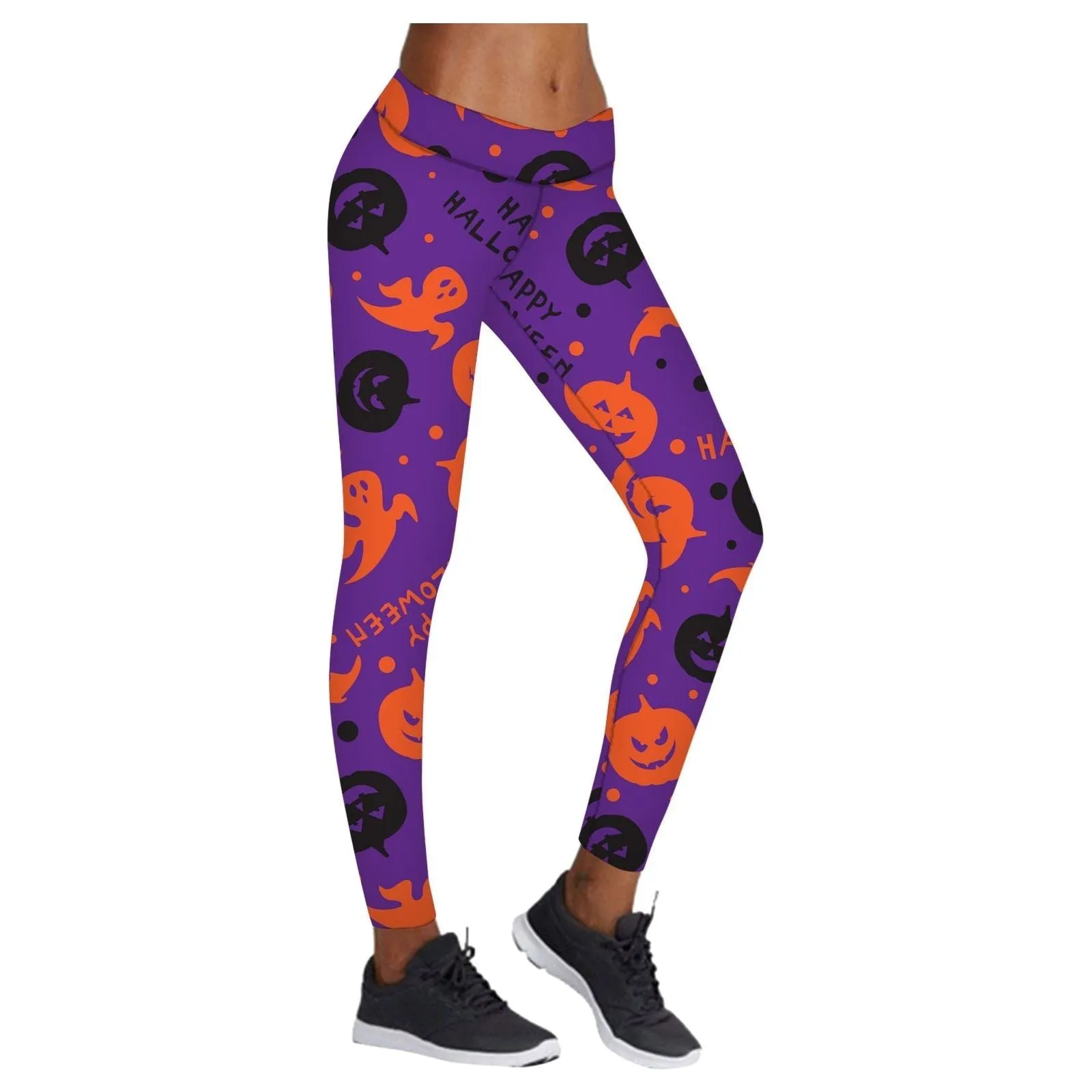 Printed Leggings Halloween Sports Yoga Pants High Stretch Pencil Pants