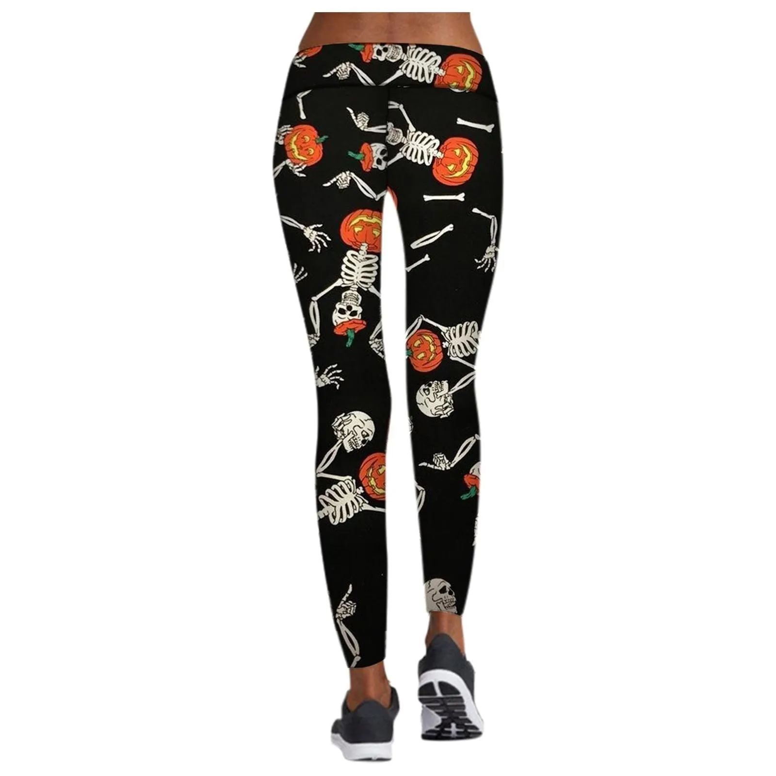 Printed Leggings Halloween Sports Yoga Pants High Stretch Pencil Pants