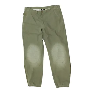 Puma Green Trousers | Vintage Mens Sports Designer Casual Cargo Pants Cuffed